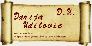 Darija Udilović vizit kartica